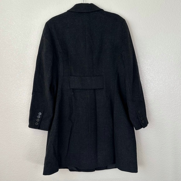 Anne Klein 100% Wool Black Single Breasted Women's Coat, Size 14 - Picture 6 of 13